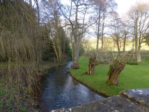 Rambling river at the bottom of the Bathurst gardens