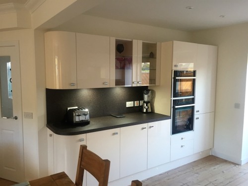 Kitchen area with all latest facilities. Built in units, Fridge/Freezer, Microwave, ovens