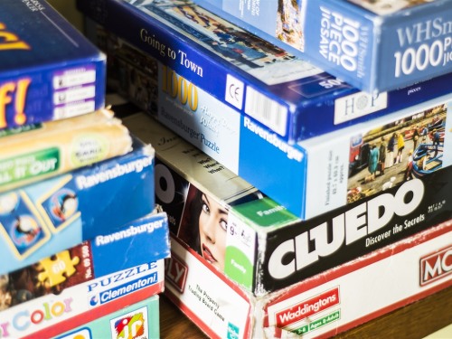 Plenty of board games to choose from for all ages