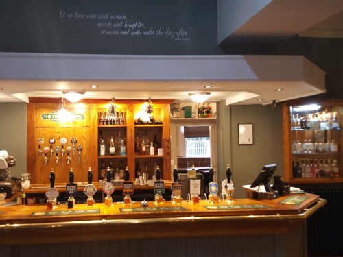 Our well stocked lounge bar.