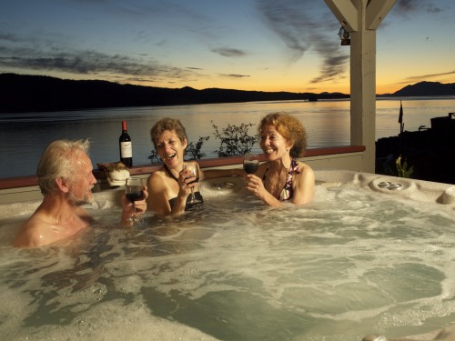 Spa on the waters edge