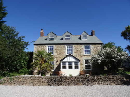 The front of the farmhouse