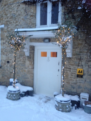 Buscot Manor Snow Front Door