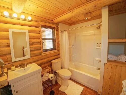 North cabin bathroom