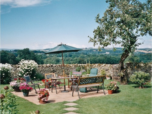 Patio in the walled garden