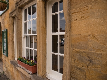 View of front window