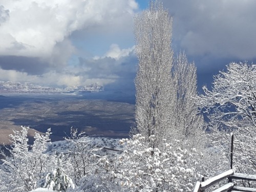 Snowy View from our Balcony