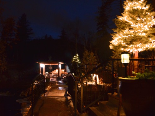 Creekside patio