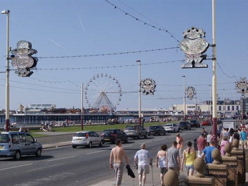 View from the Front Entrance and Sun Lounge-Showing Promenade and Central Pier.