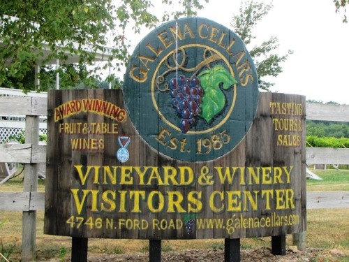 Welcome Sign at Galena Cellars Vineyard & Winery