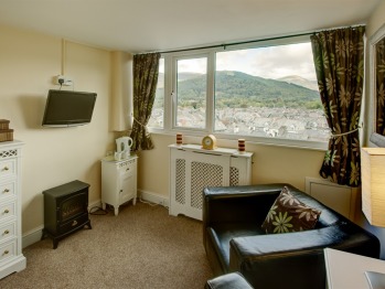 The Suite - comfortable lounge to relax in with fabulous views over Keswick and the mountains