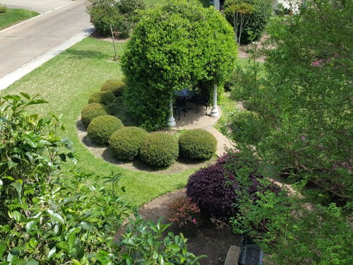View of Gazebo from second story balcony