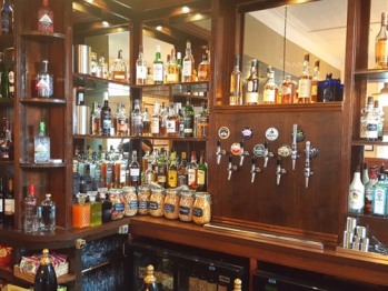 Our well stocked bar.