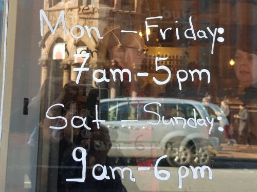 Cafe Opening Hours