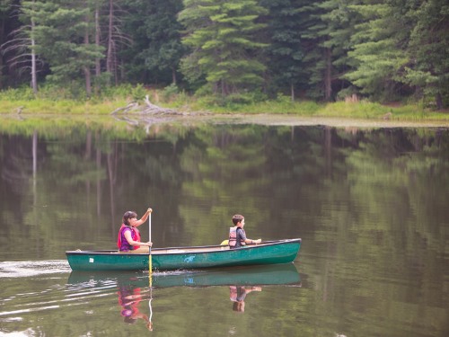 Canoeing on the Montfair lake