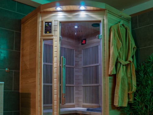 sauna avec son et luminothérapie