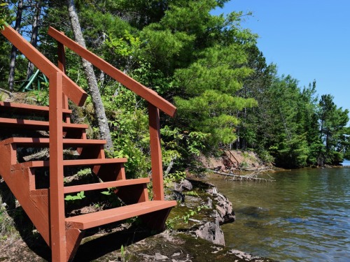 Steps to a Brownstone Ledge