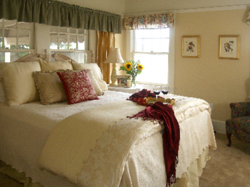 Vintner's serene private bedroom