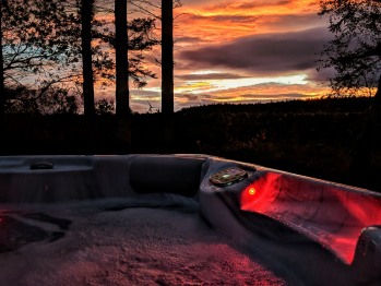 Hot Tub sunset