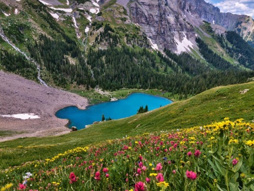 Blue Lakes: on one of the many hiking trails in Ouray County