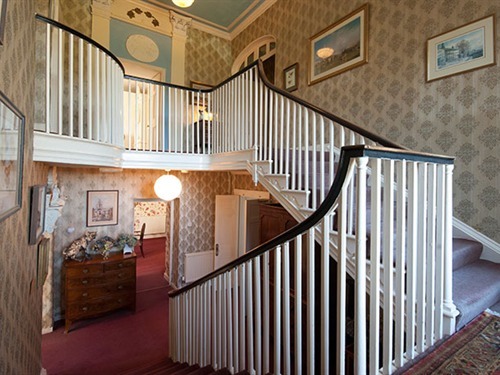 The original Georgian staircase is beautiful way to arrive at your room