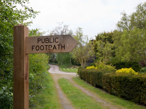 Footpath from property to Ranworth