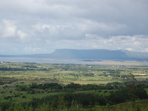 View on top of the Ox Mountains looking out on Sligo Bay