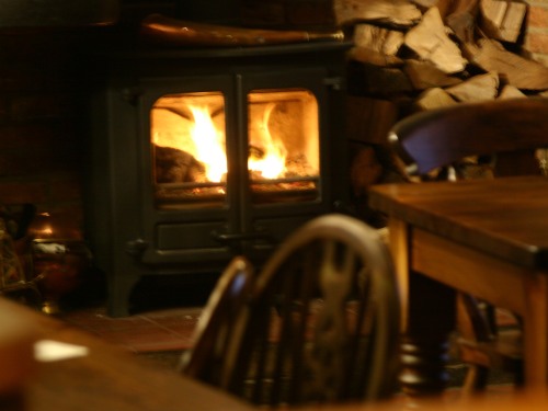 The cosy wood burner