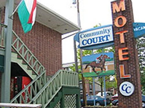 front of motel