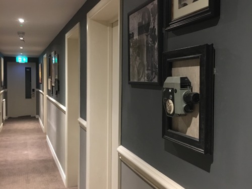 The hallway for the superior rooms