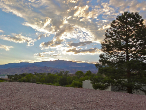 Our 3 Back-in RV sites have a Spectacular View towards the Monroe Mountain.