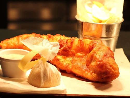 Fresh traditional beer battered cod & chips