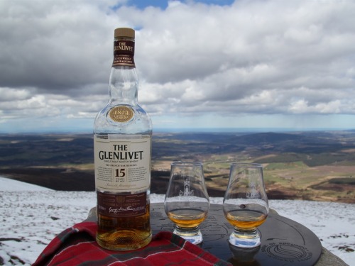 Top of Ben Rinnes, local whisky, local place!