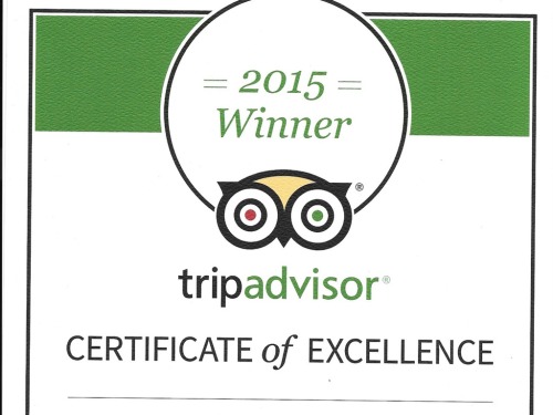 Certificate of Excellence Winner 2015