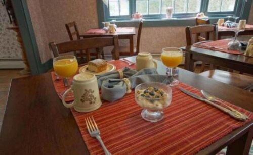 Representational view of one of the typical Breakfasts served at The Tuckernuck Inn B&B.