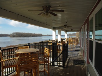 Deck facing the River