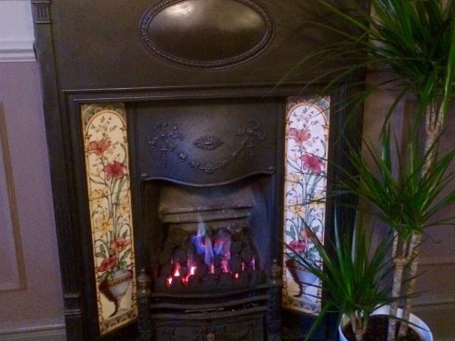 Fire Place In Bar