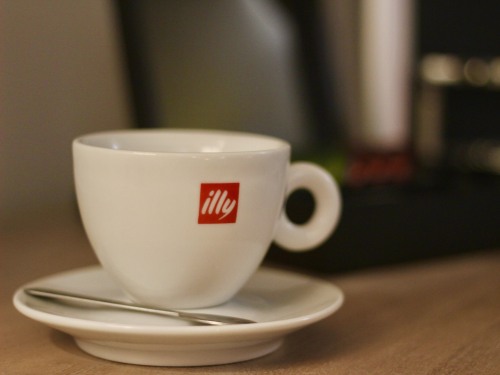 Serving Illy Coffee