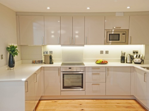 Crescent apartment: Kitchen
