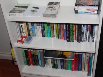 Borrow a book... or a DVD from the Dominion Hotel Library.