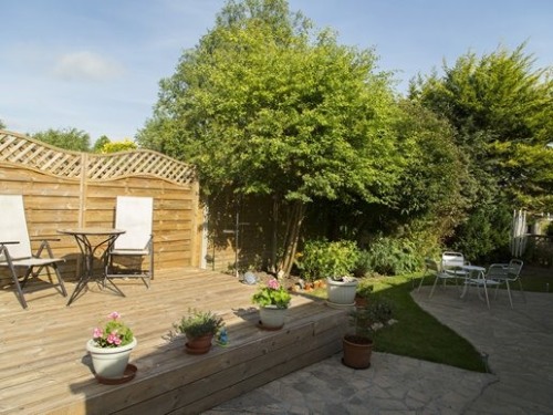Enjoy tea and cake in the garden or on the decking