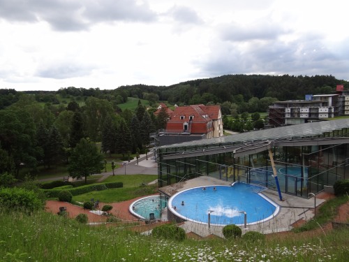 Terrassenthermalbad Bad Colberg, hier 2 der 11 Becken, Entfernung 400 m