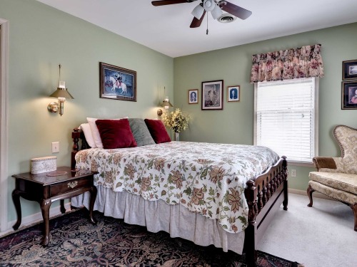 Lewis Room features a queen bed and private bath
