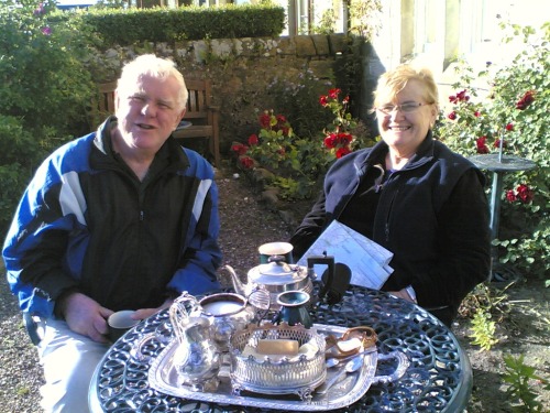 Tea and shortbread for two at Carlton Seamill