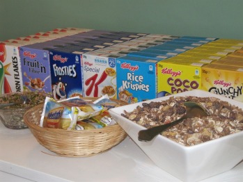 A large and varied breakfast selection