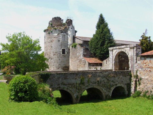Vue tour du château et pont