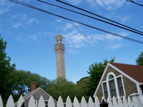 View of the Provincetown Monument from the Moffett House Inn