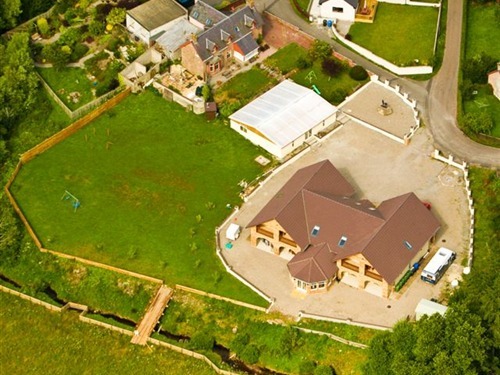 Aerial view  of Springburn  lodge