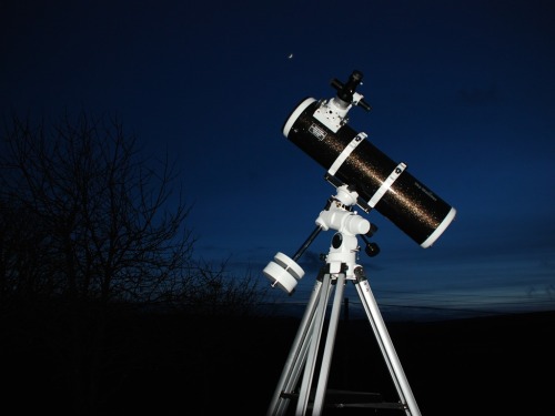 Skywatcher telescope at Dunkery Beacon Country House to view Dark Skies on Exmoor